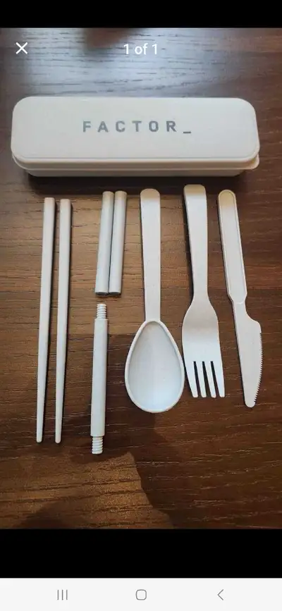 Grey Utensil, Cutlery Set with Case, View more
