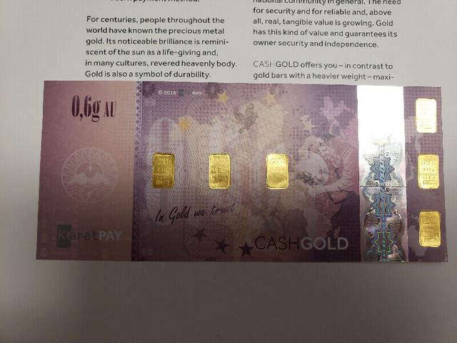 0.1g Pure Gold Various Bars in Arts & Collectibles in Mississauga / Peel Region - Image 3