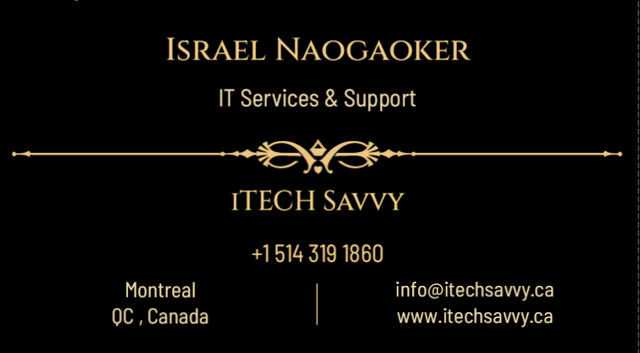 iTECH Savvy - Services and Support dans Autre  à Ville de Montréal - Image 2