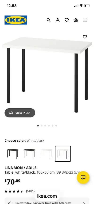 IKEA Linnmon Desk / Table, View more