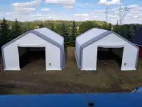 50'x100'x23' Fabric Double Trussed Storage Shelter (450g PVC)