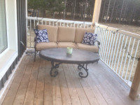 Wrought iron outdoor furniture set