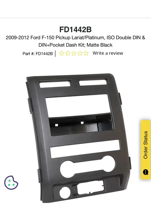 Ford F-150 Dash Radio Install Kit in Other in Hamilton - Image 2