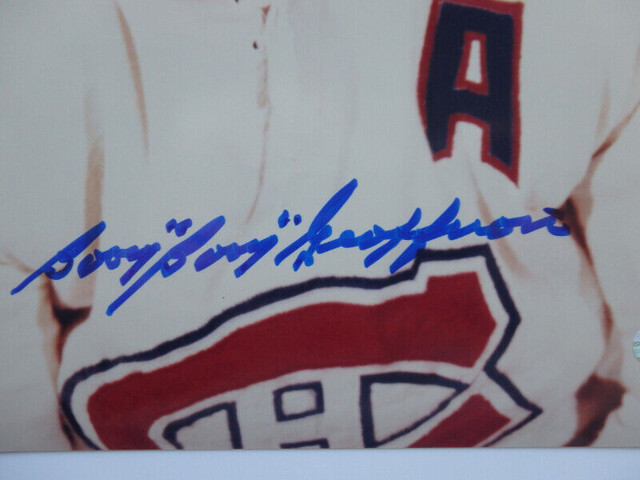 BERNIE BOOM BOOM GEOFFRION Montreal Canadiens Signed 8x10 Photo in Arts & Collectibles in Dartmouth - Image 2