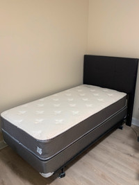 Brand New Twin Bed, Firm Mattress, Box Spring