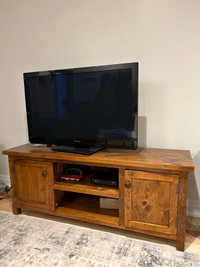 Custom, Hand-Crafted Solid Pine TV Unit