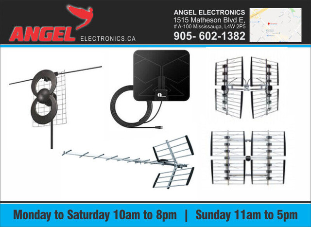 HD TV ANTENNA ( INDOOR / OUTDOOR) @ ANGEL ELECTRONICS in Other in Mississauga / Peel Region - Image 2