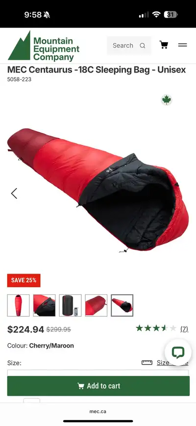 MEC Centaurus -18 sleeping bag, View more