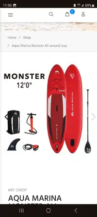 Aqua Marina Monster inflatable paddleboard 