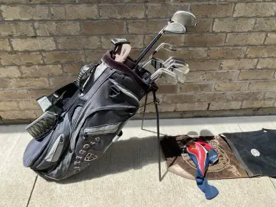 RH GOLF CLUBS SET with CLEVELAND DRIVER/NIKE BAG and more, View more