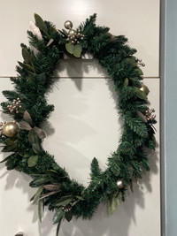 Indoor or Outdoor Christmas Wreath Ornament 