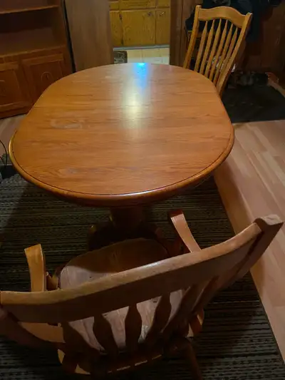 Dining table with 2 extensions, View more