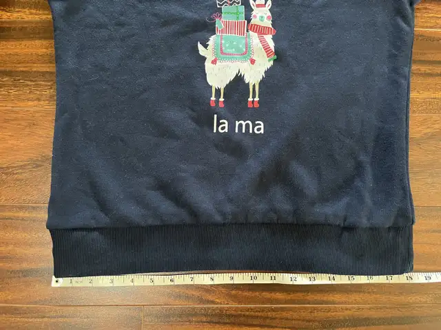 George women’s extra small holiday llama sweatshirt, navy in Women's - Tops & Outerwear in Oshawa / Durham Region - Image 7