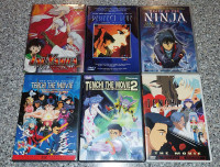 Anime DVDs ( Inuyasha, Perfect Blue, Tenchi Muyo )
