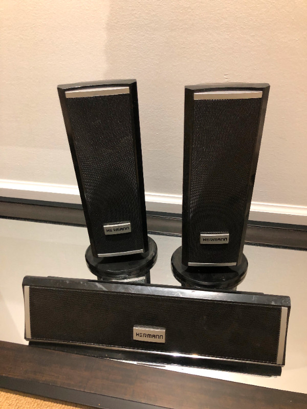 3 Old Hermann Speakers in good working condition. in General Electronics in Vancouver