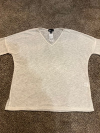 Ladies cream top new with tags