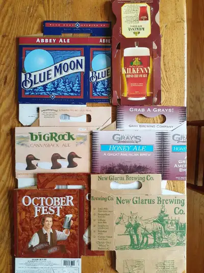 6 cardboard Beer Cases, View more