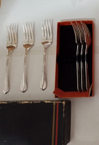 Vintage, SilverPlatedDessertForks,2Setsof6, by Oneida