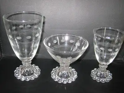 Vintage 1950s Anchor Hocking Berwick Boopie Glasses, View more