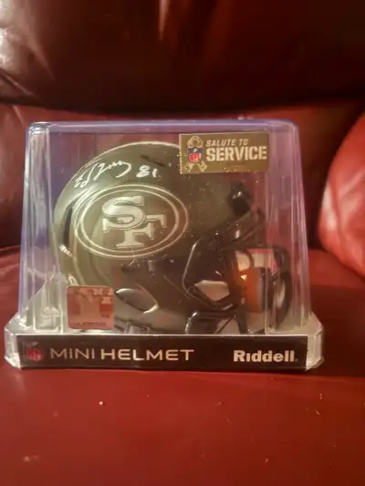 Ed McCaffrey Signed mini helmet, View more