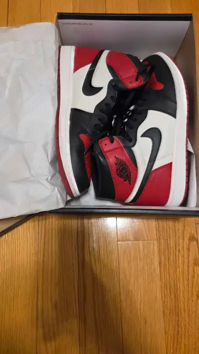 Bred Toe Jordan 1  High , View more