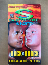 Wrestling VHS Video - Summer Slam - 2002 - Rock vs. Brock