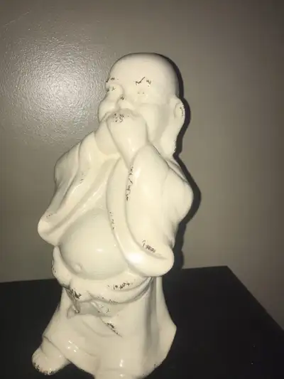 Laughing Buddha Ceramic crackle glaze outdoor/indoor decor , View more