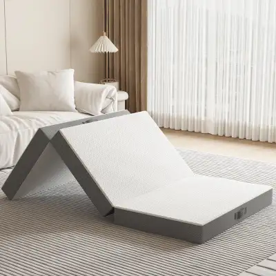 Tri-Fold Memory Foam Mattress, 4 inch Twin Folding , View more