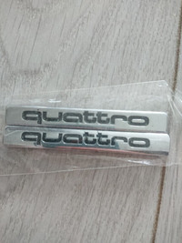 Audi quattro badge self adessive
