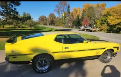 1972 Ford Mustang Mach 1 Fastback Engine- 351-4V Cobrajet Not interested in a trade.