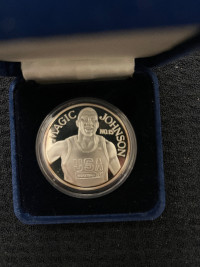 Magic Johnson Silver Coin