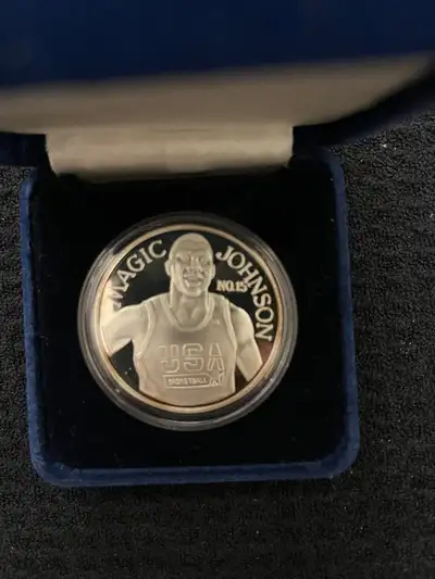 Magic Johnson Silver Coin, View more