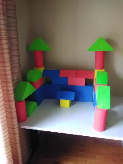29 large foam building blocks