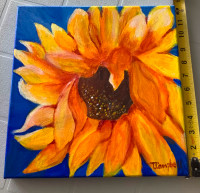 Sunflower Oil Painting - Saskatchewan Artist