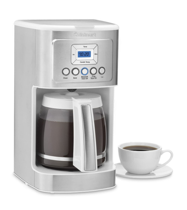 Cafetière programmable 14 tasses Cuisinart DCC-3200W- INOX/BLANC dans Machines à café  à Laval/Rive Nord