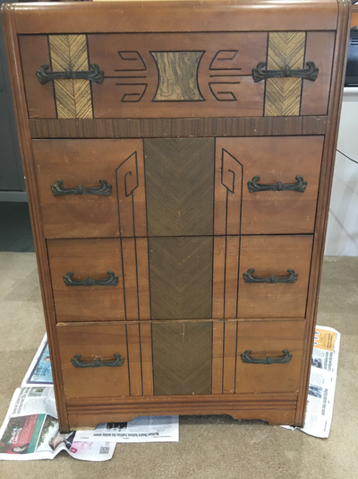 Art Deco Waterfall wardrobe in good shape, View more