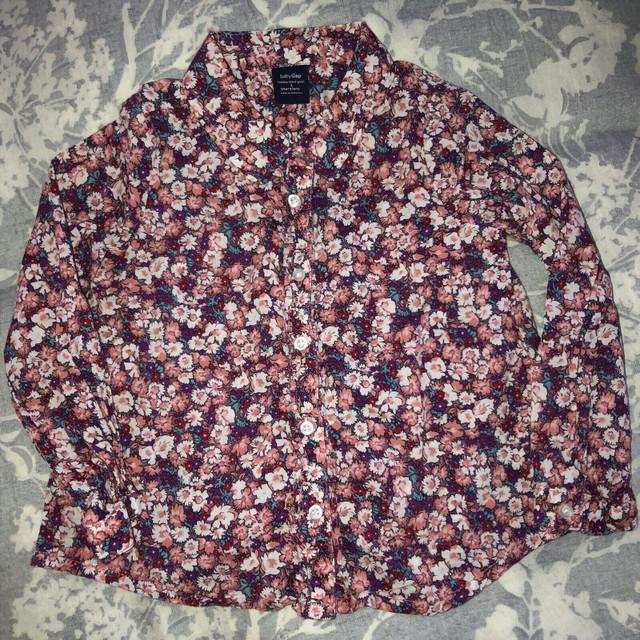 BabyGap - Cotton Floral Long-sleeves Shirt (3T) in Clothing - 3T in City of Toronto