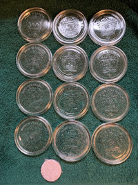 Vintage Crown Glass Canning Jar Lids Made in Canada