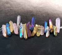 Crystal shards and stones for jewelry