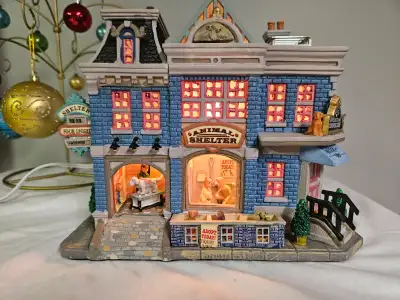 Carole Towne Animal Shelter Christmas village, View more