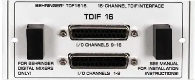 Behringer TDIF Interface for DDX3216 Mixer [TDF1616], View more