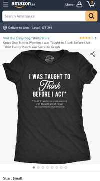 Brand New Crazy Dog T-shirt (women S size)