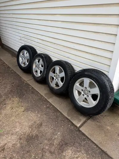 Two of the rubbers are totally done, two of them have some life left. Sale is primarily for the rims...