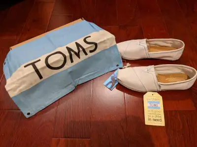 New!! Toms Classic White Shoes - Size W 6.5, View more