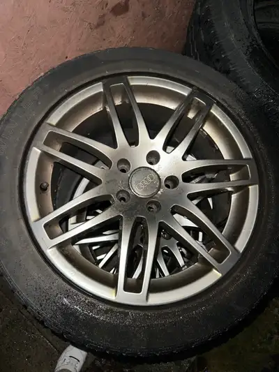 used for about 2 seasons rims are 5 spoke, 5x112 bolt pattern.