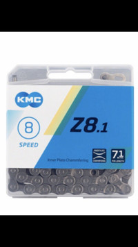 New KMC Z8.1 Bicycle Chain 6,7,8 12-24 Speed 1/2x3/32 Mountain