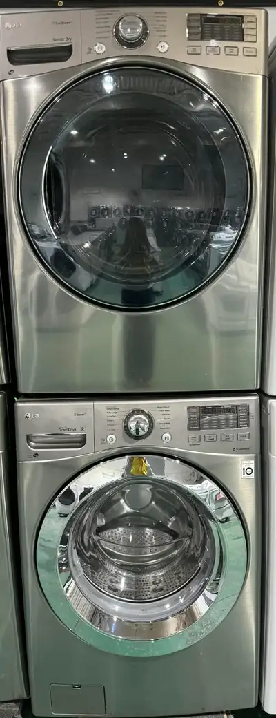 RECONDITIONED LG Washer & Dryer Set WM3670HVA|DLEX3479V, View more