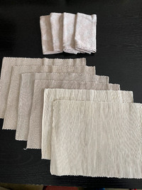 Cotton Placemats Napkins Set of 4