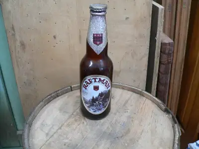 plusieurs bouteille de bière de collection photo 1 bouteille bière raftman # 5492.11 bière au malt d...