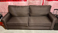 Brown Fabric Lovesest Sofa 